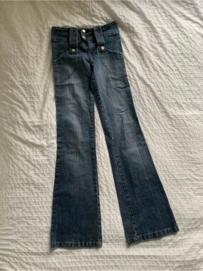 Low rise flared/bootcut jeans